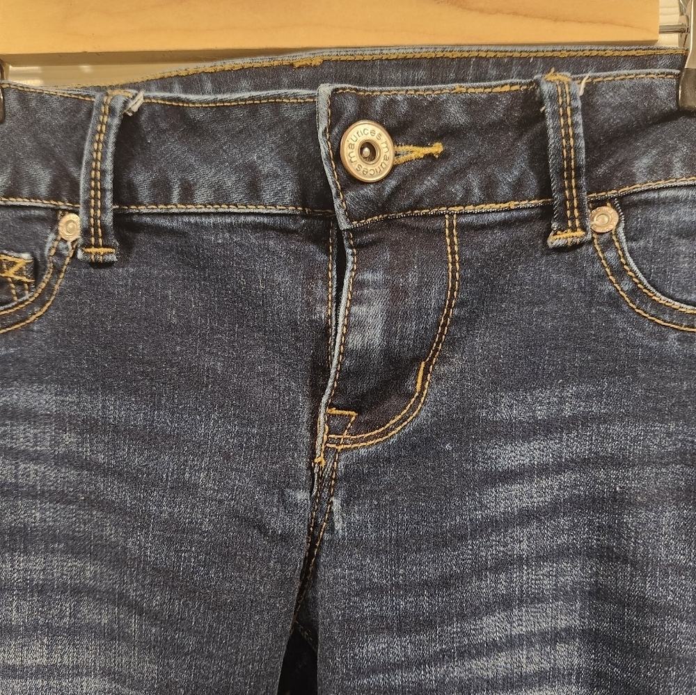 Maurices Stylish Dark Wash Blue Jeans